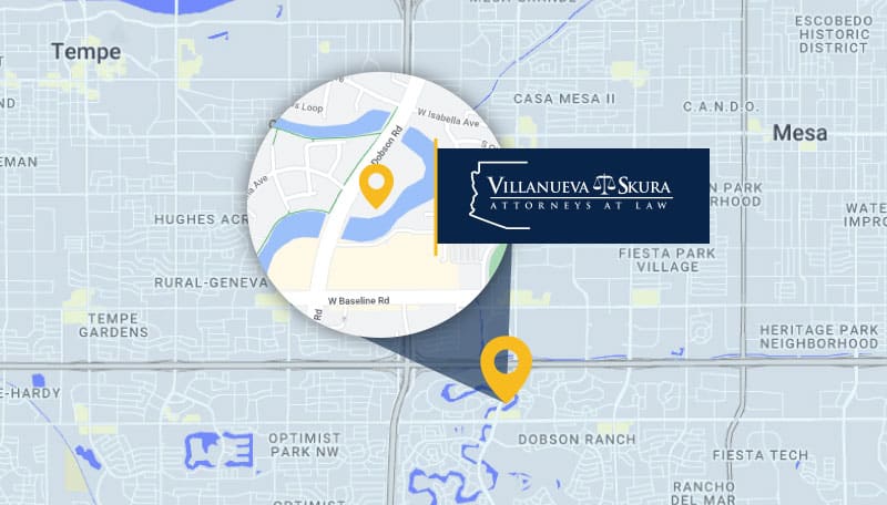 Map Showing The Location Of Our Sex Crime Defense Law Office In Arizona